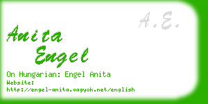 anita engel business card
